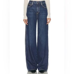 Wide Leg Dark Blue Women's Jeans